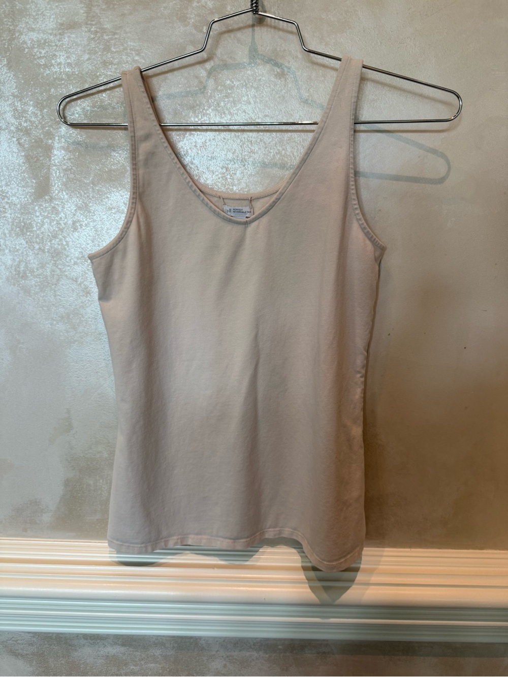 J. Jill Cream Scoop Neck Tank Top